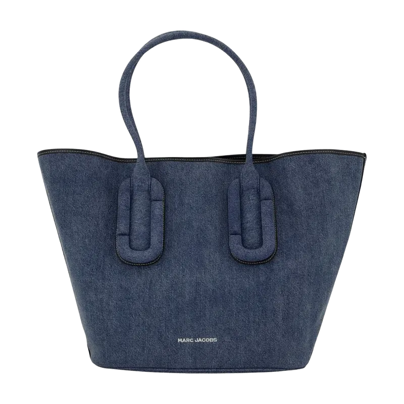 Marc Jacobs Cotton Canvas Tote Bag — Blue