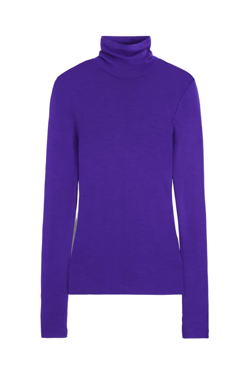 MERINO WOOL TURTLENECK TOP