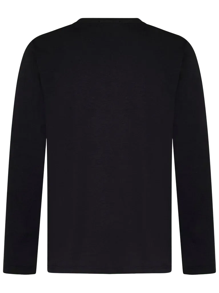 Tom Ford Ribbed Crewneck Modal-Cotton Blend T-Shirt — Black