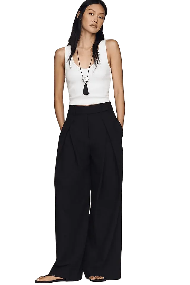 Favorite Daughter Pleats For Days Wide-Leg Pants
