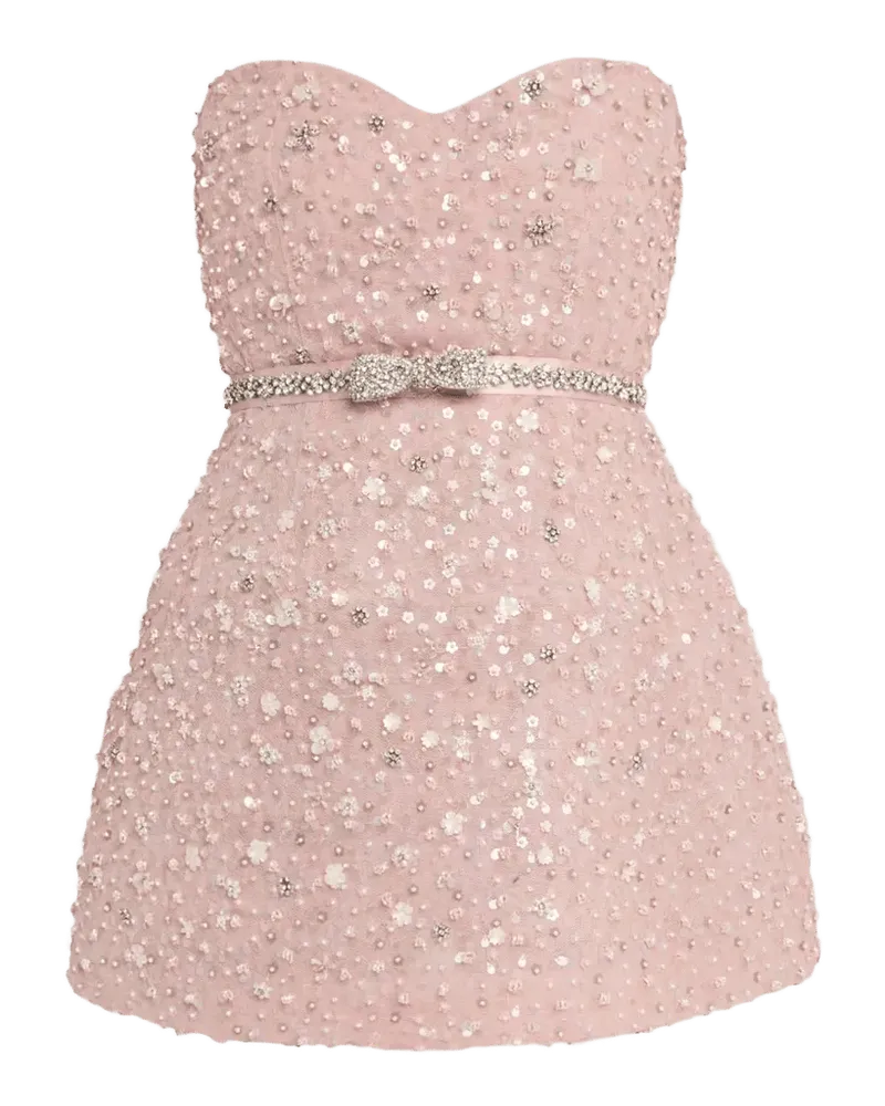 Sommaire Embellished Strapless Mini Dress
