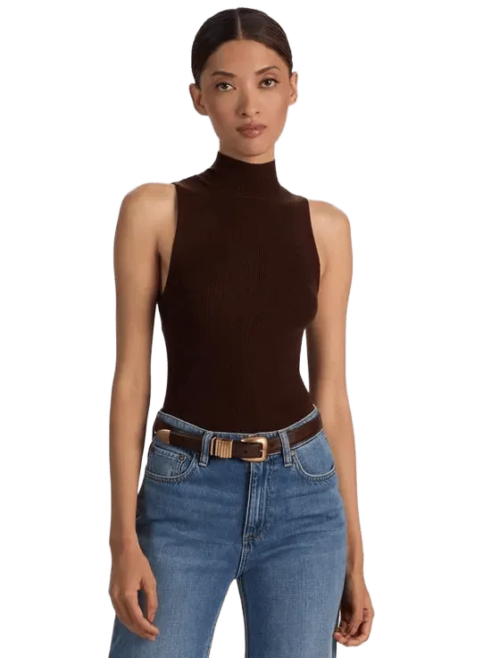 DARCEY WOOL SLEEVELESS TURTLENECK