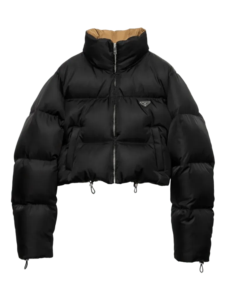 Prada Cropped Re-Nylon Down Jacket