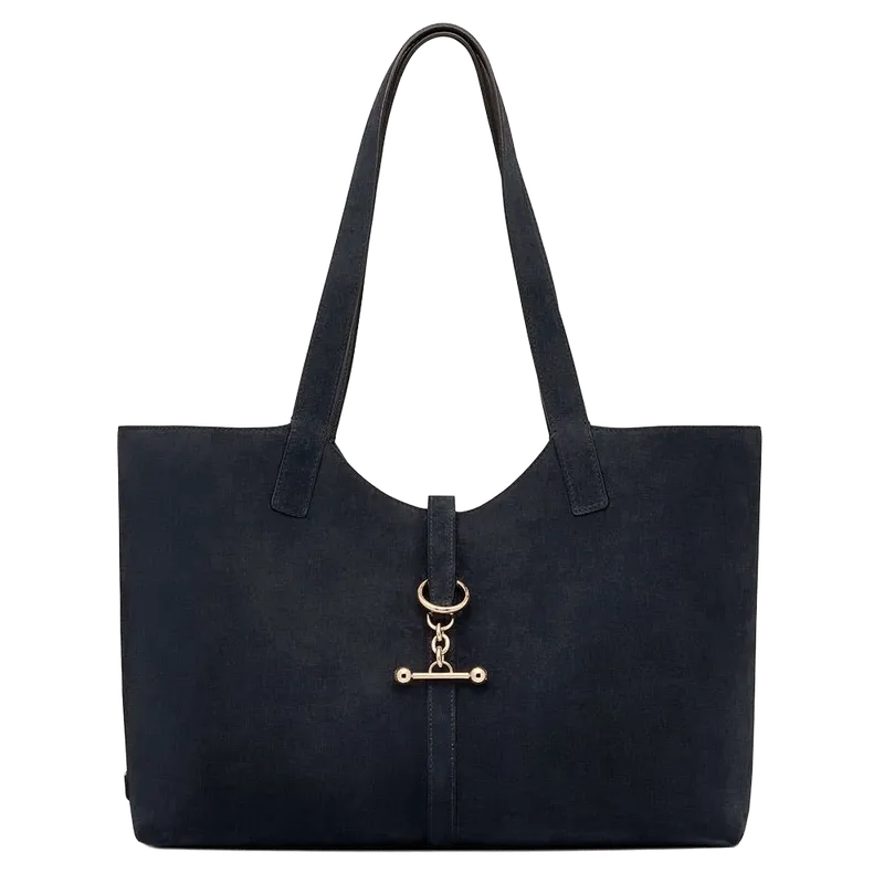 Kite Tote - Navy Suede