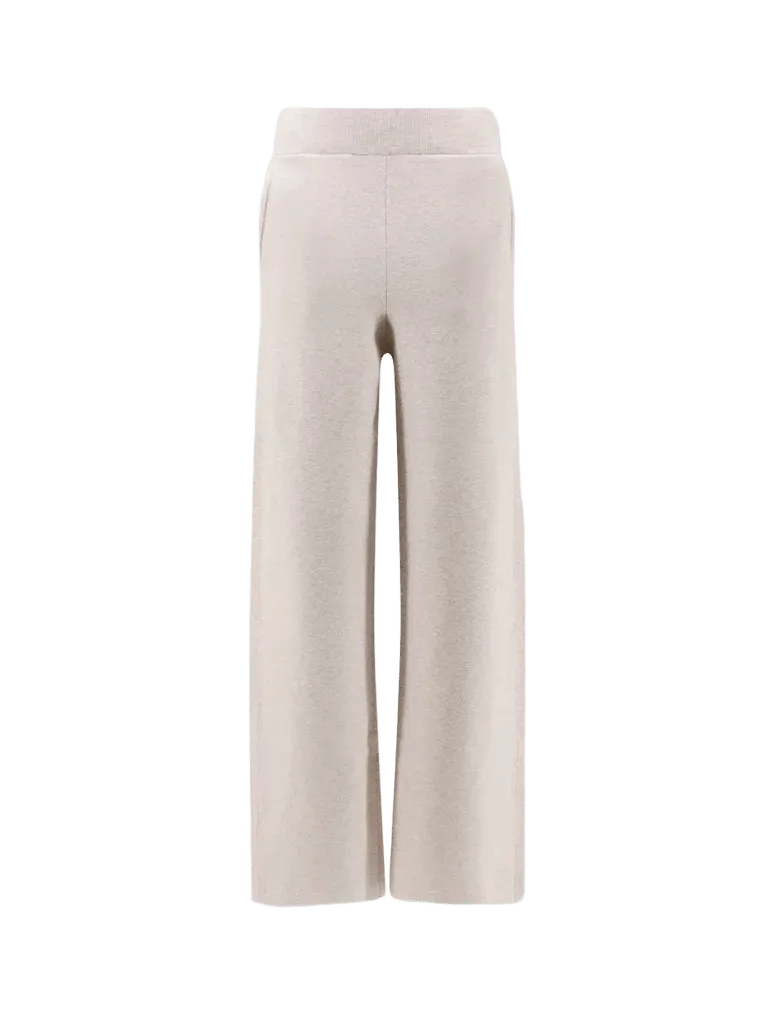 Hevo Viscose Blend Trousers — Beige