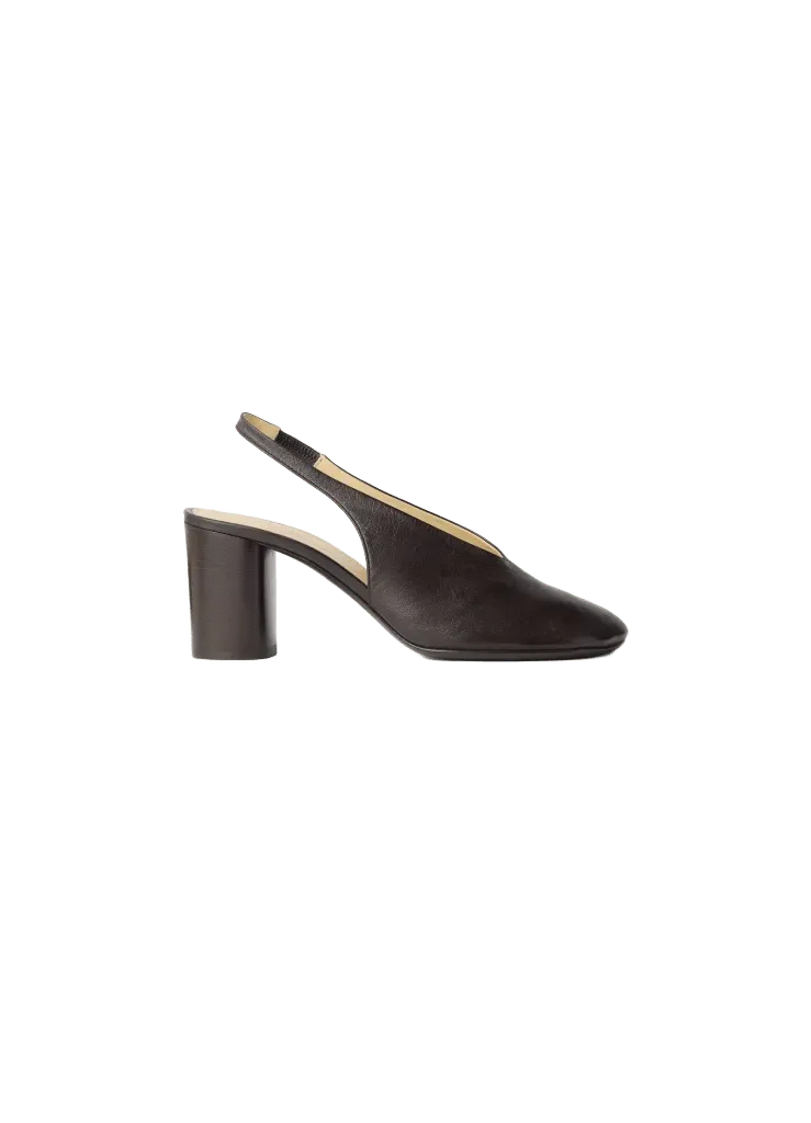 GLOVE SLINGBACK 80MM HEEL IN SHADED LAMBSKIN LEATHER