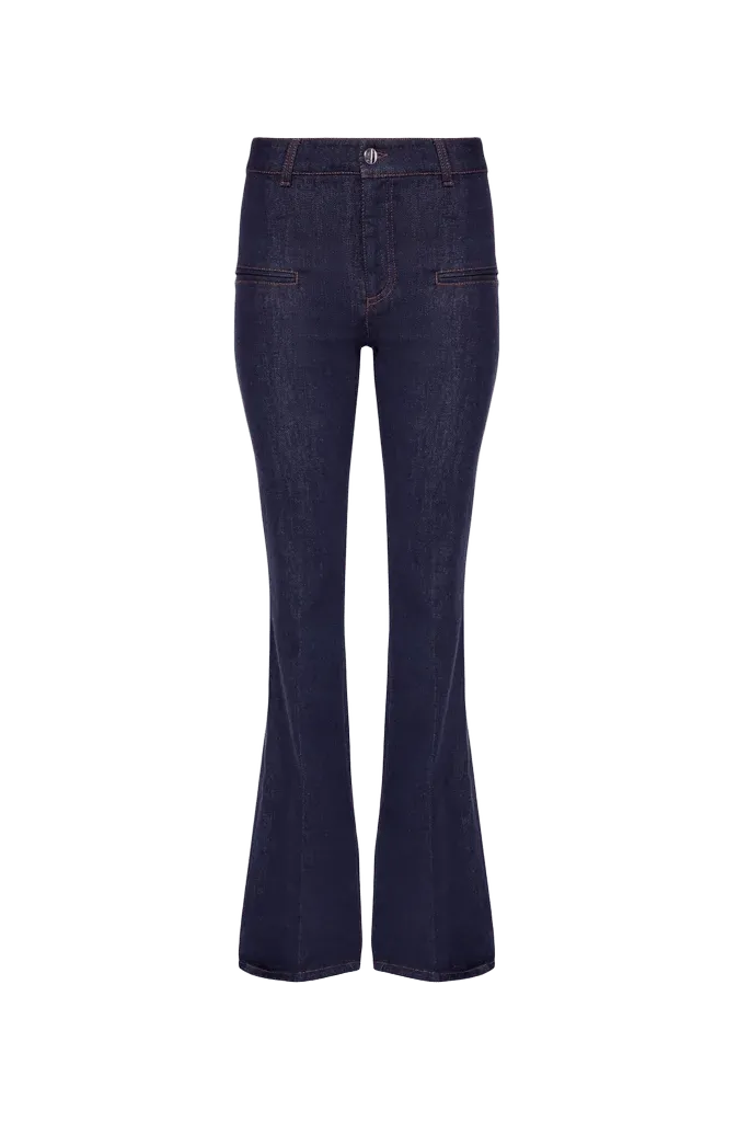 Serge Denim Pant in Berry Blue