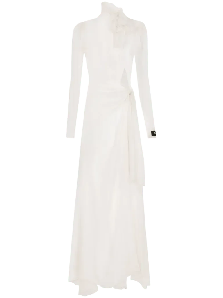 Dolce & Gabbana Sheer Silk Maxi Dress