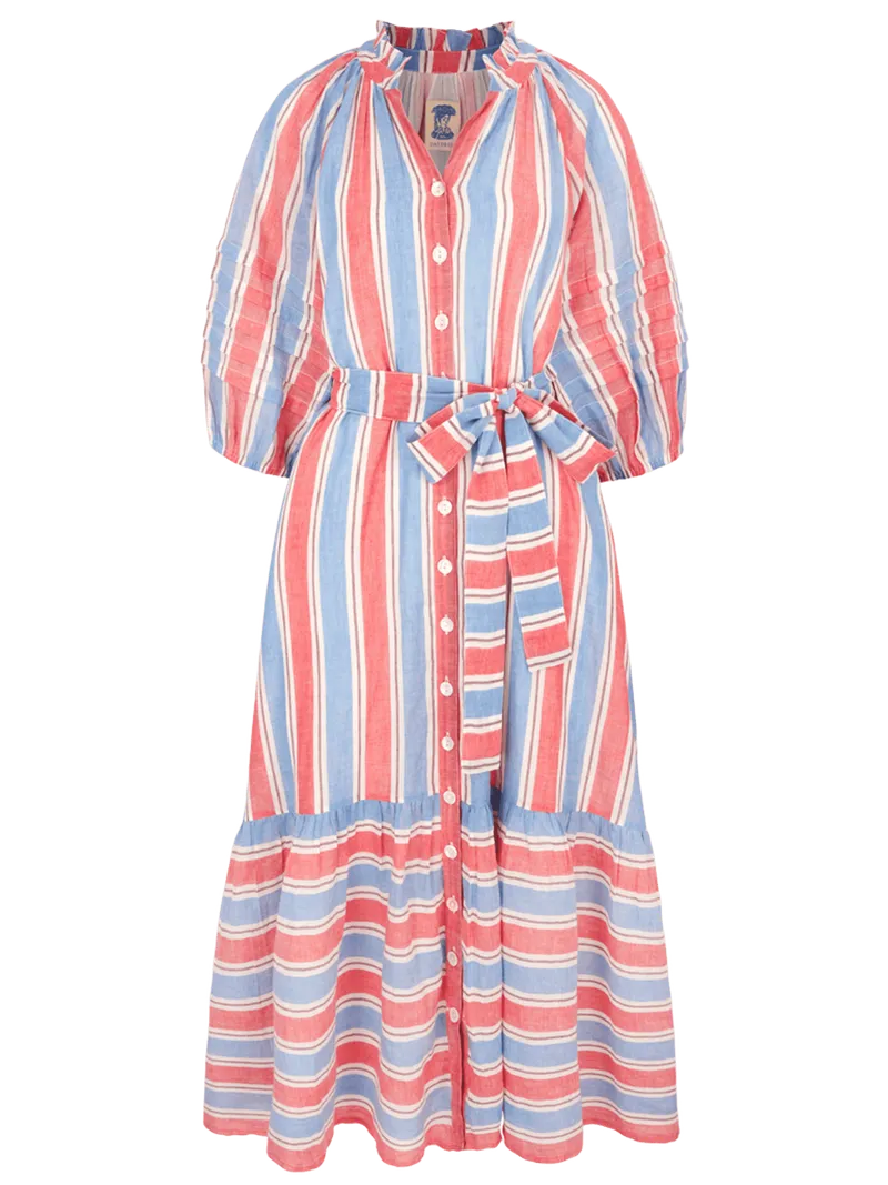 Palermo Dress in Amalfi Stripes