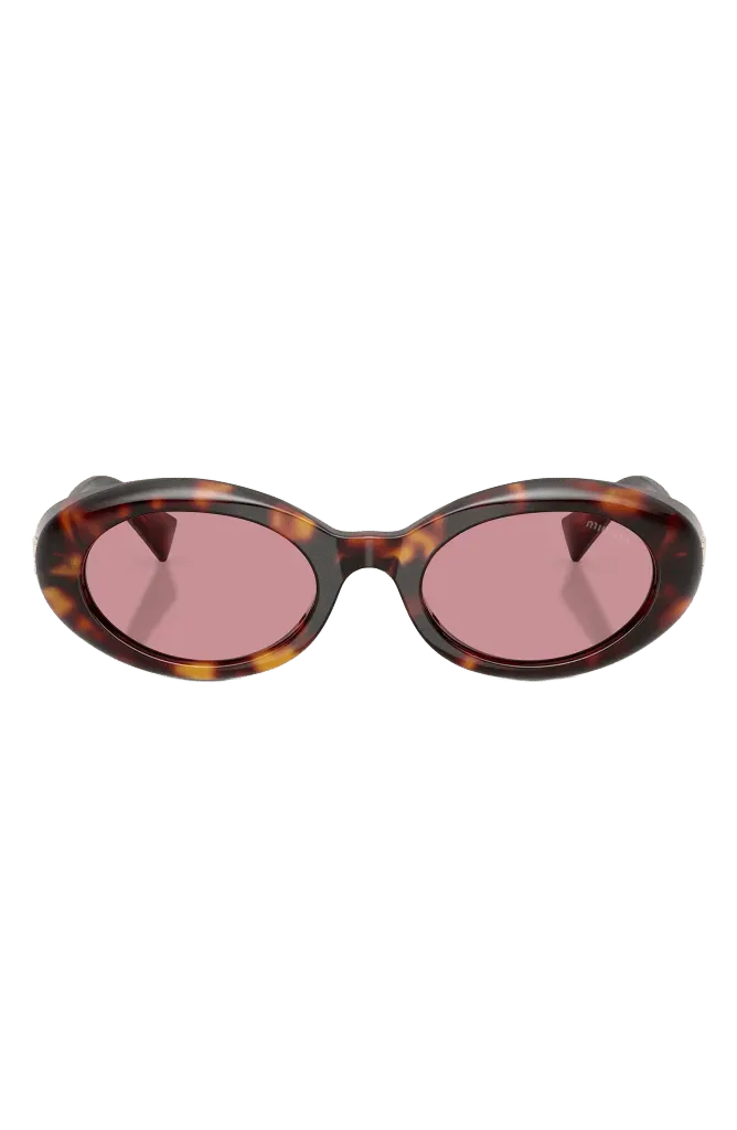 52mm Oval Sunglasses