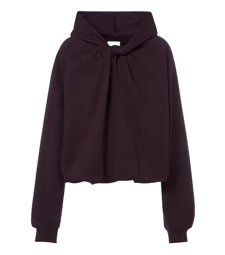 Hooded cotton jersey sweatshirt