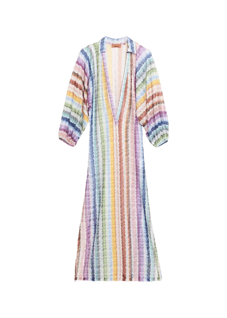 Missoni Zig Zag Knit Maxi Dress Coverup
