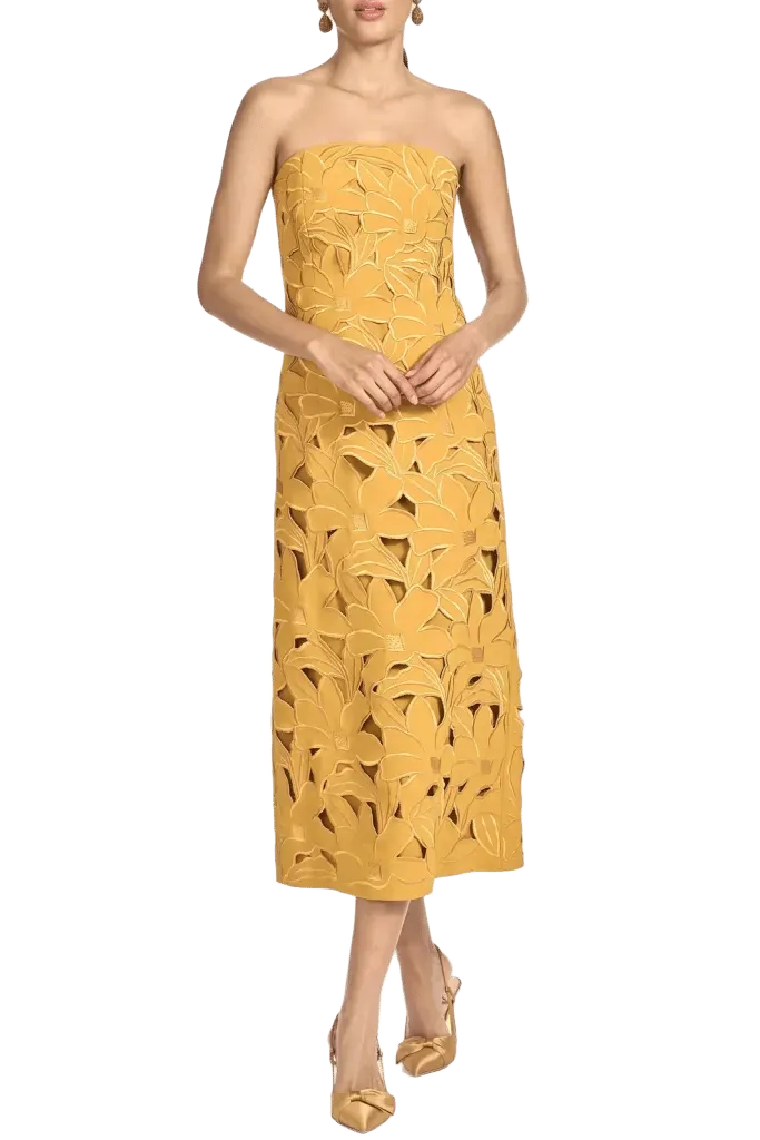 Pamela Dress in Saffron