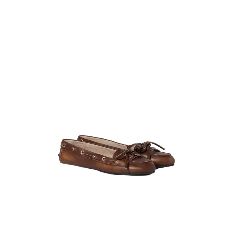 Deck leather loafers