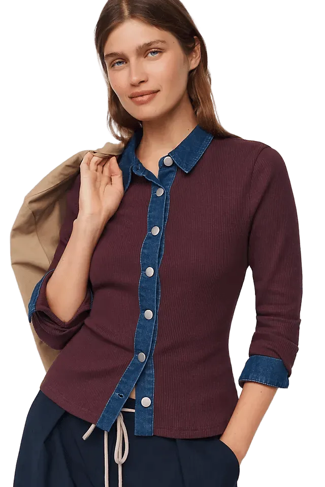 Dolan Left Coast Denim Mix Cardigan