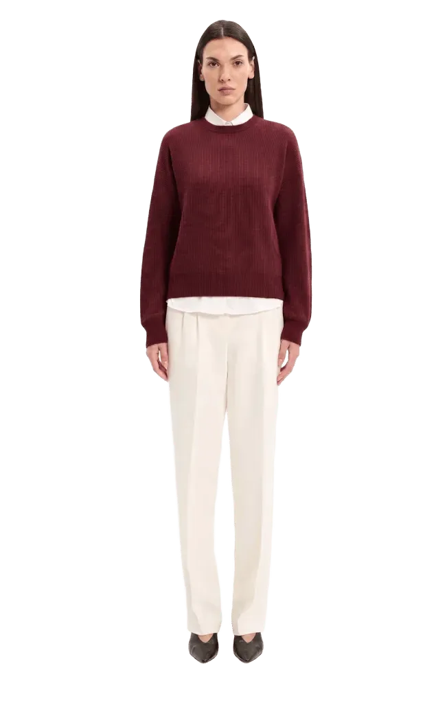 New Cornwall Sweater - Deep Burgundy