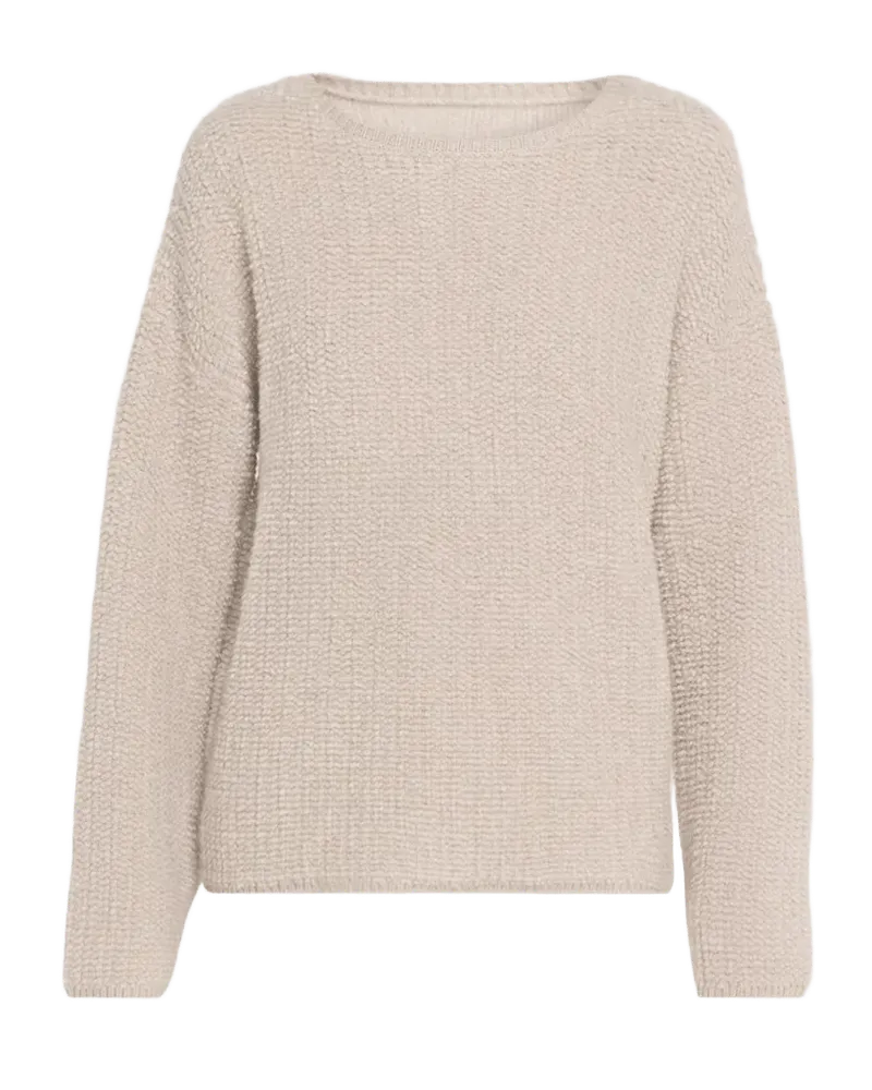 Elsa Cashmere Boucle Crewneck Sweater