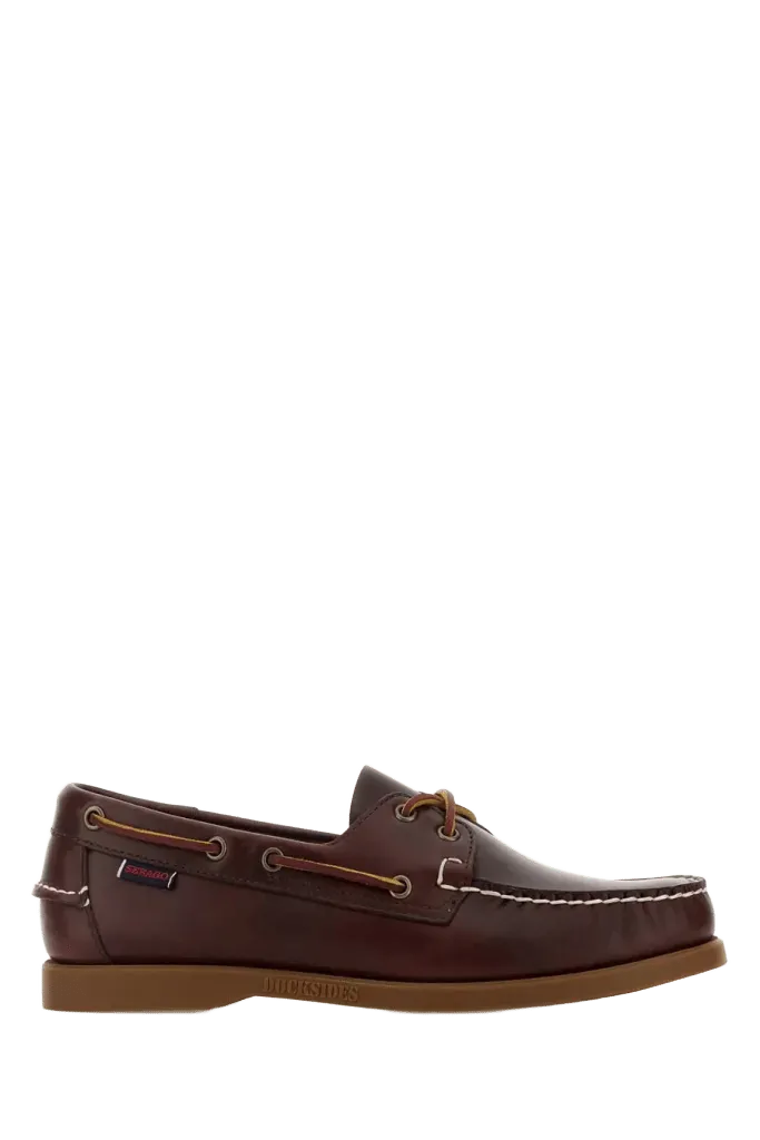 Sebago Leather Boat Shoe Loafer — Brown