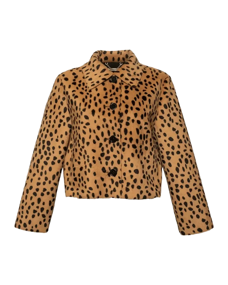 Cosette Cheetah Faux Fur Jacket