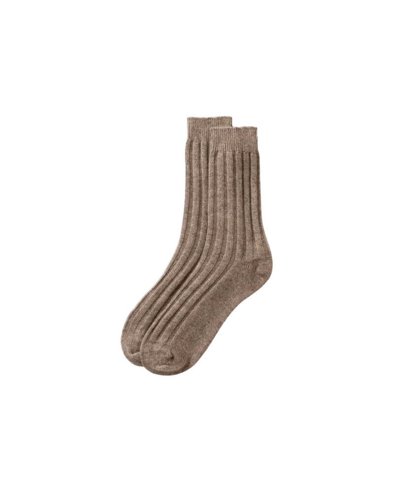 Light Brown Cashmere Travel Socks