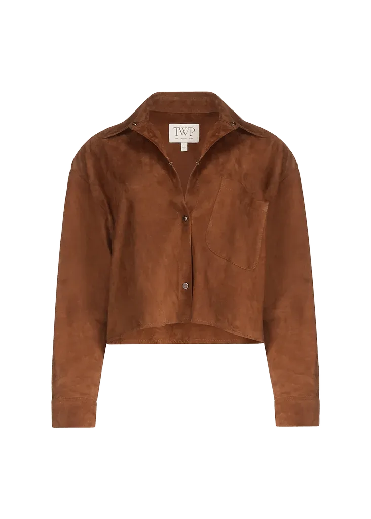 TWP Little Big Joe Shirt in Suede