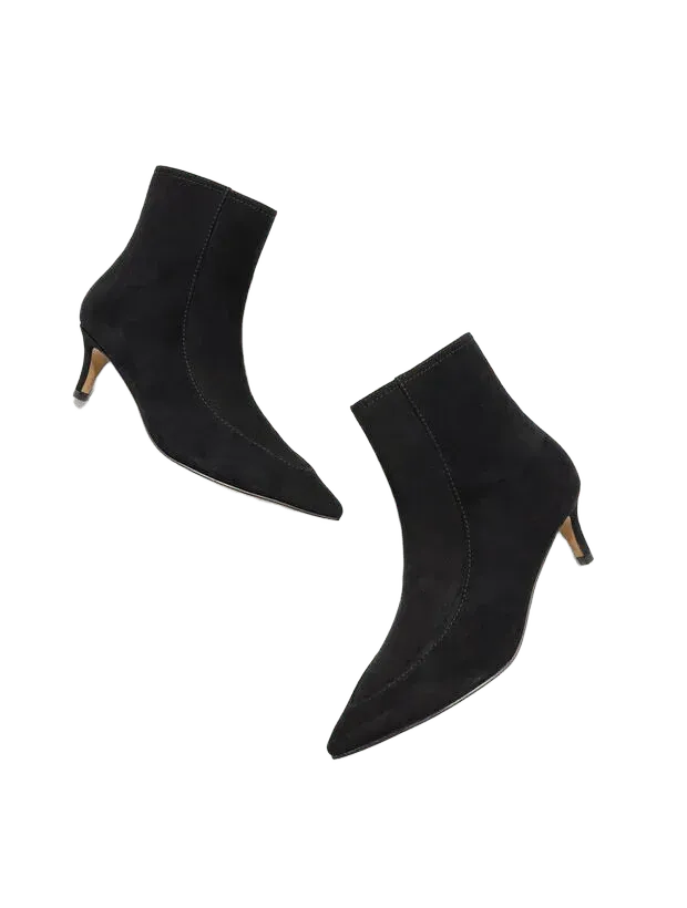 Kait Suede Flare Ankle Boots