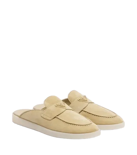Suede mules