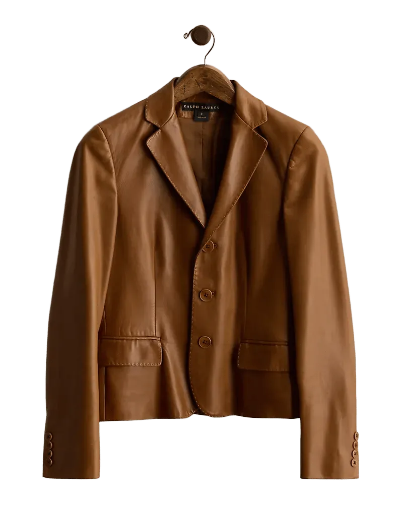 c. 2007 Lambskin Blazer - Size 8