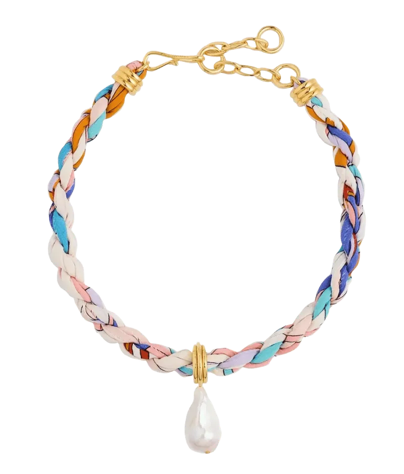Woven Collar in Pastel Pearl