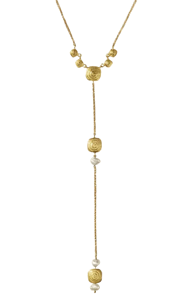 18k Yellow Gold Deco Talisman Necklace