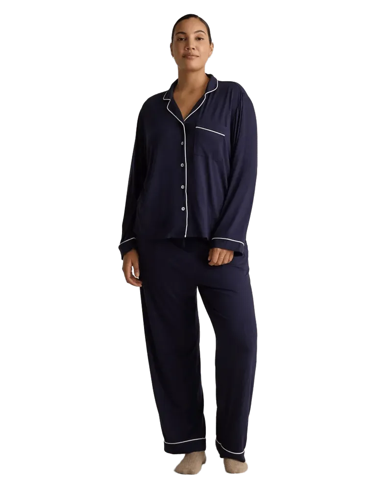 Bamboo Jersey Long Sleeve Pajama Set
