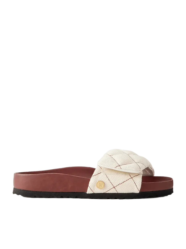Sylt Padded quilted canvas sandals