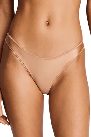 Glacé Dipped Thong in Buff