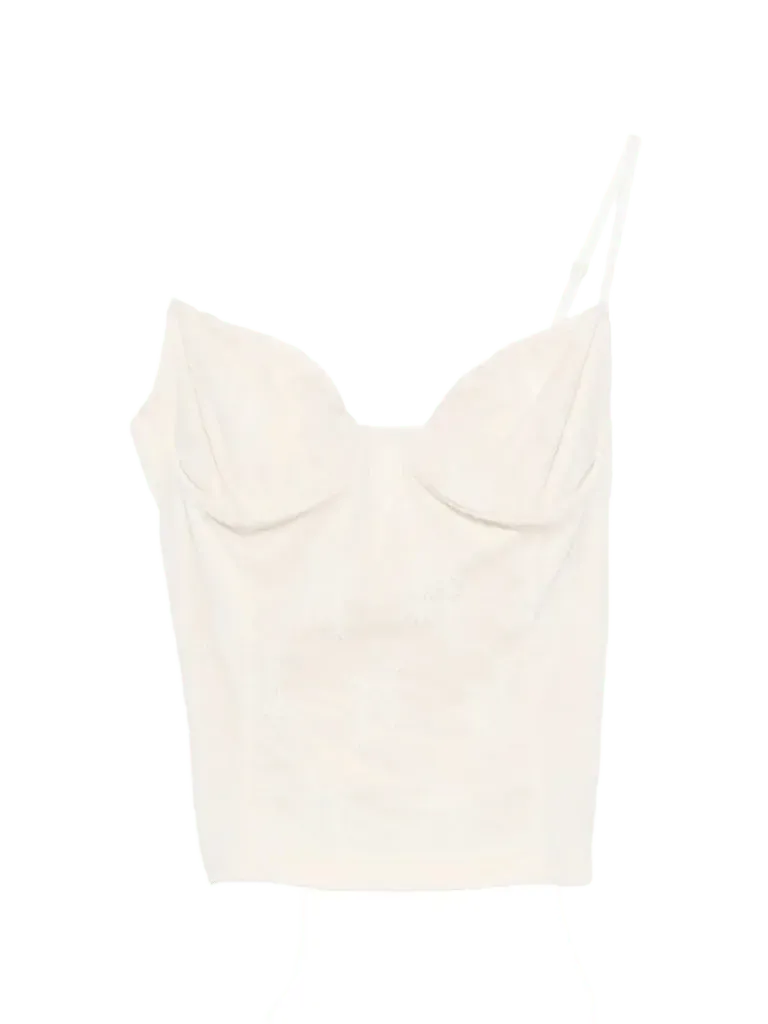 VICOLO lace-overlay top