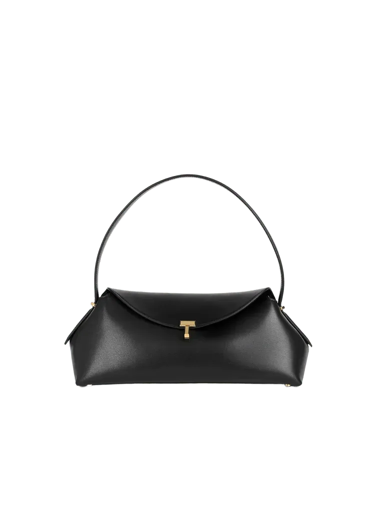 T-lock leather shoulder black