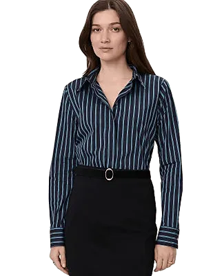 Striped Essential Shirt in Poplin