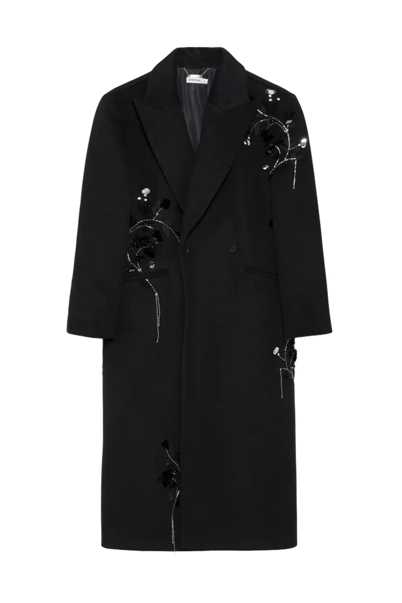 Gianni Embellished Wool Coat