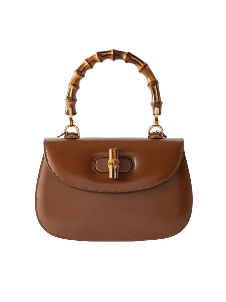 Bamboo 1947 leather shoulder bag - brown - One Size