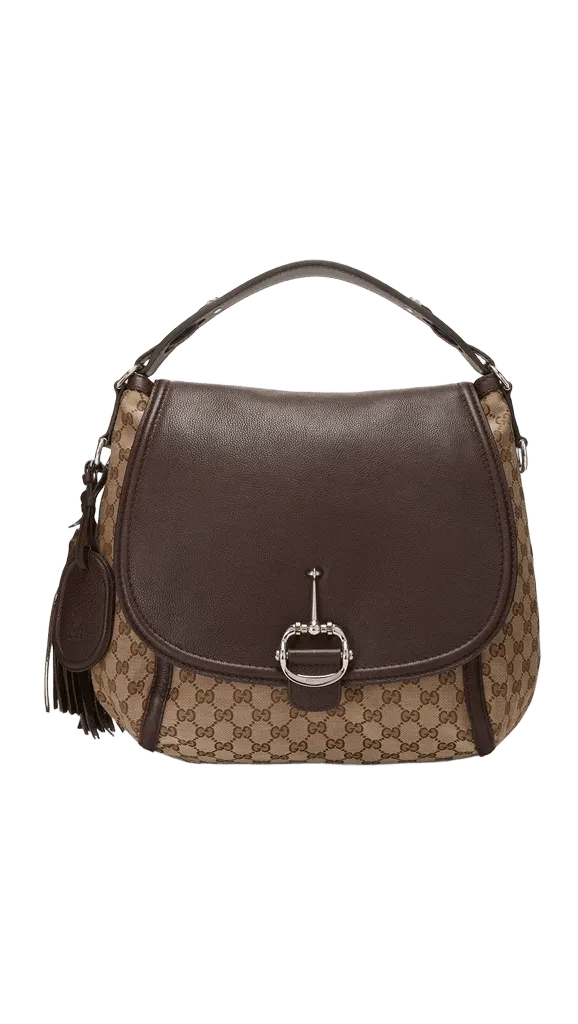 Gucci Large Techno Horsebit Flap Shoulder Bag