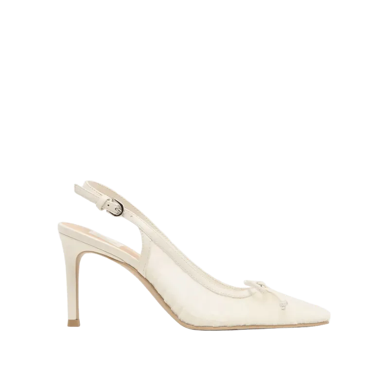 Yela Heels White Tulle