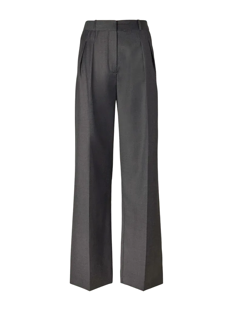 Sbiru pleated wool-twill straight-leg pants
