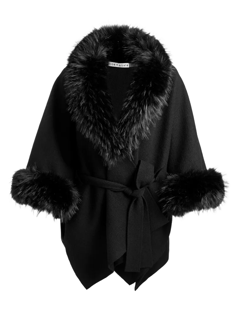 JOANNE SWEATER COAT - BLACK