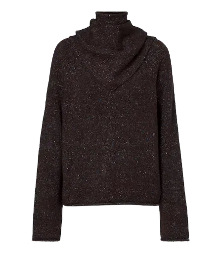Kana scarf-detail wool-blend sweater
