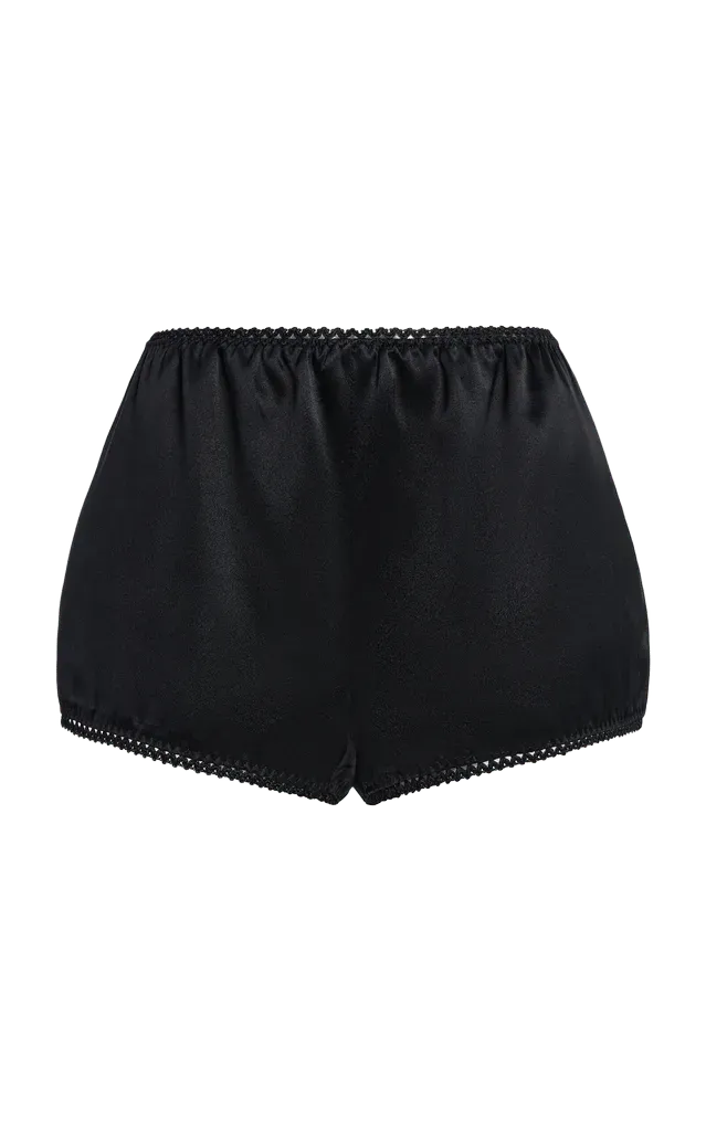 Stella Crepe-Back Silk-Satin Shorts