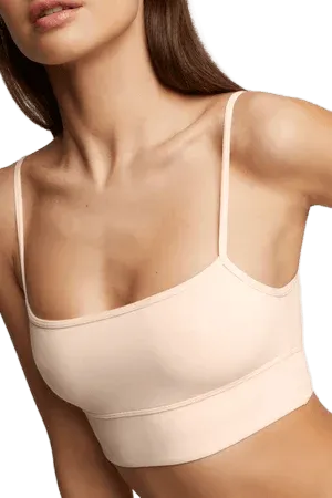 Cloud Cotton Bralette in Peach