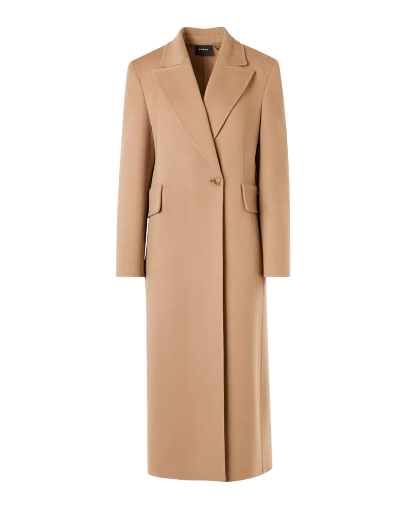 Cashmere One-Button Long Coat