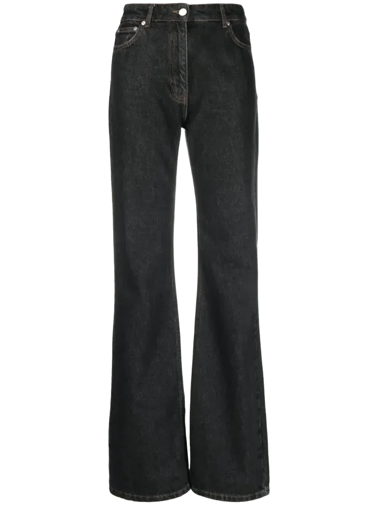 MOSCHINO JEANS mid-rise wide-leg jeans