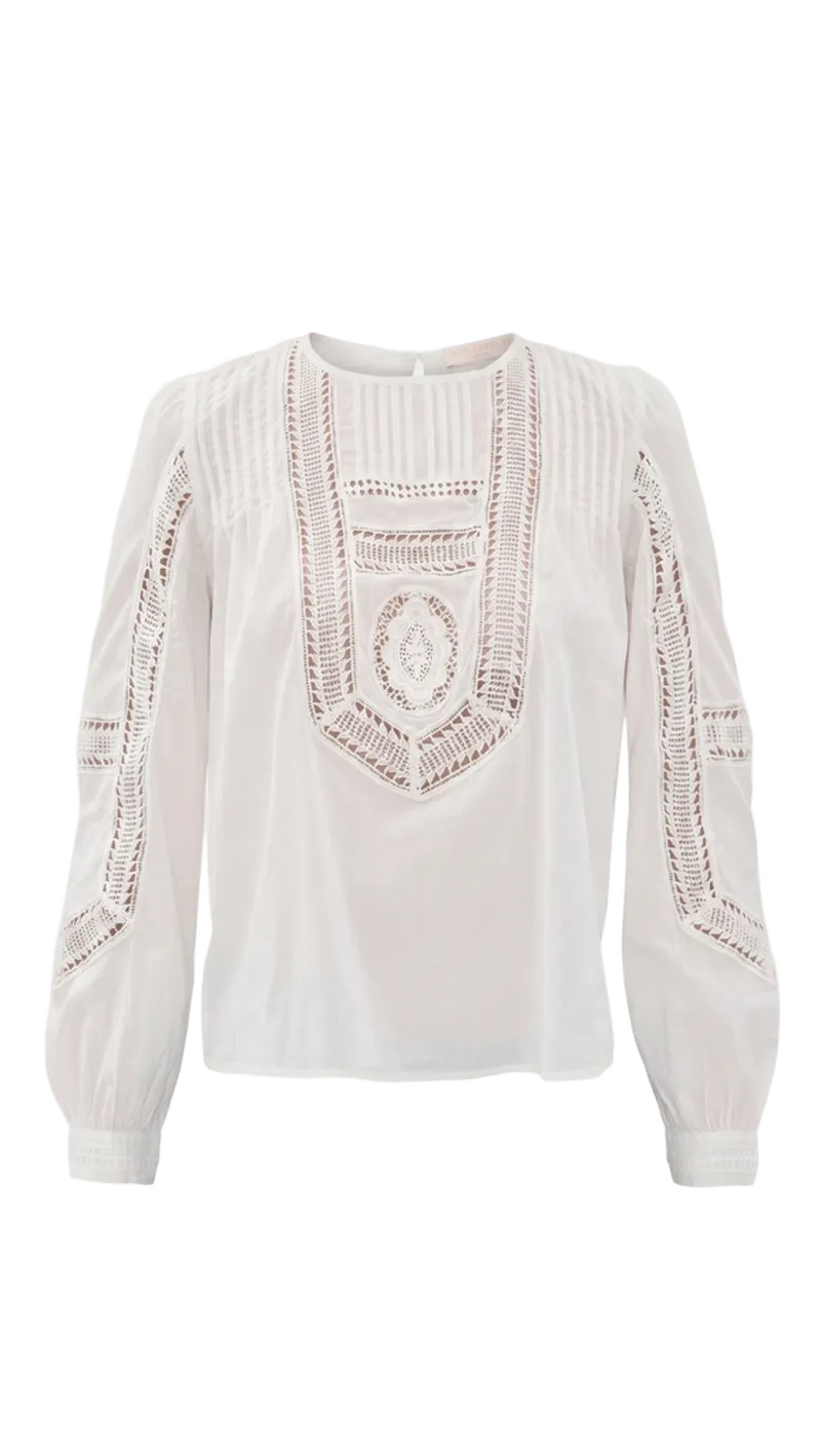 Marlowe Long Sleeve Cotton Top