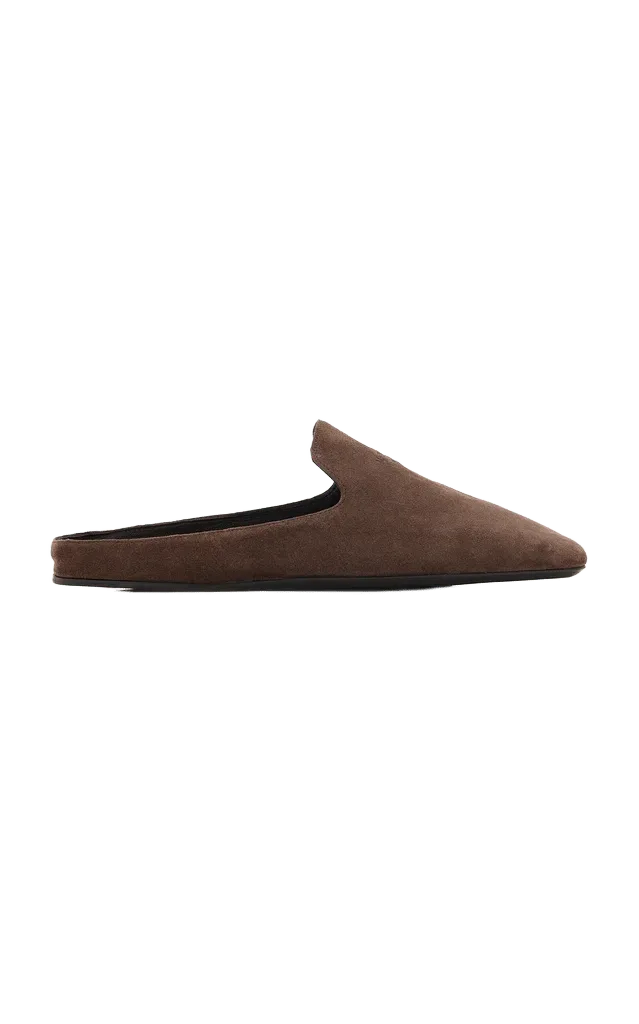 Leather Square-Toe Mules