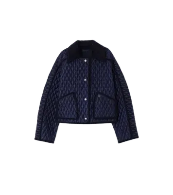 Cropped Quilted Nylon Floriston Jacket